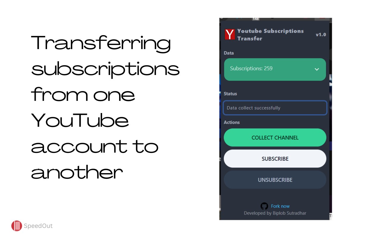 Youtube Subscriptions Transfer - 截图 2