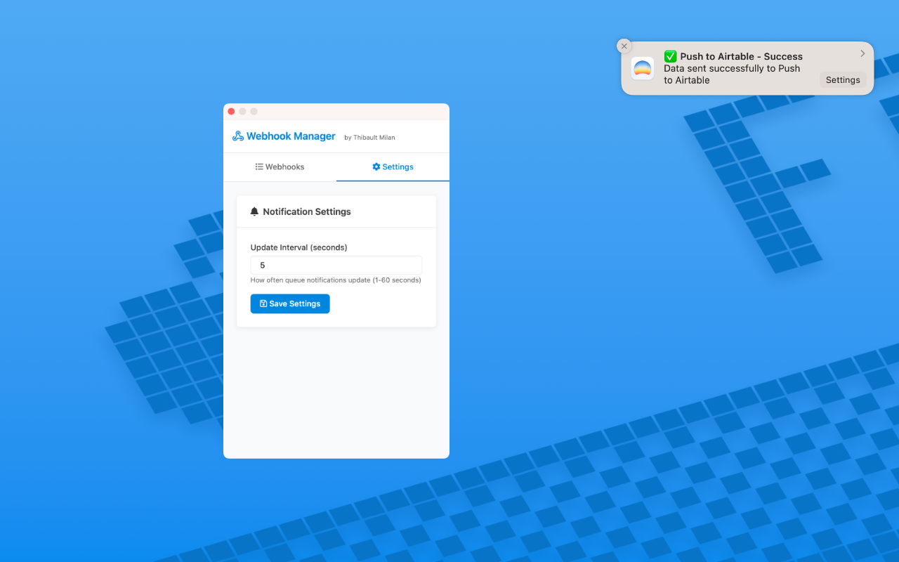 Webhook Manager - 截图 2