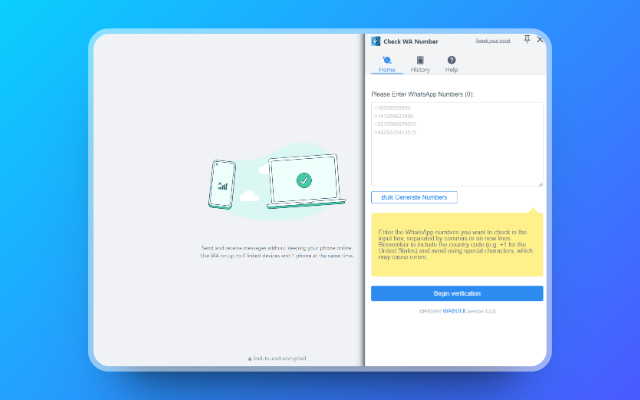 WA Number Checker - wabulk.net - 截图 1