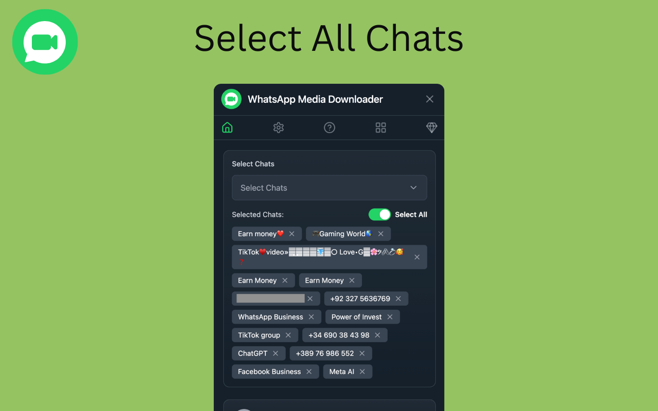 WhatsApp Media & Documents Downloader - 截图 1