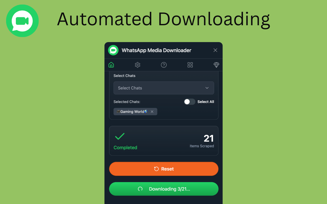 WhatsApp Media & Documents Downloader - 截图 3