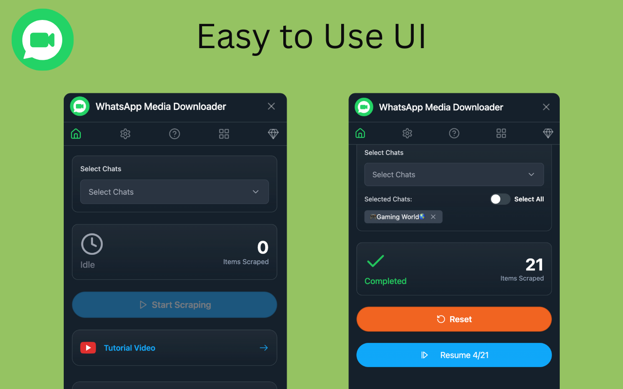 WhatsApp Media & Documents Downloader - 截图 4