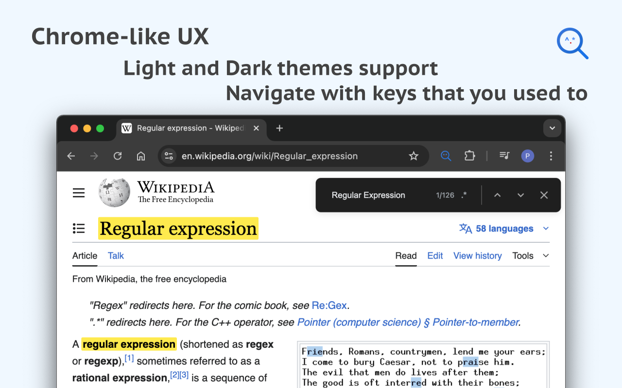 Chrome Regex Search - 截图 2