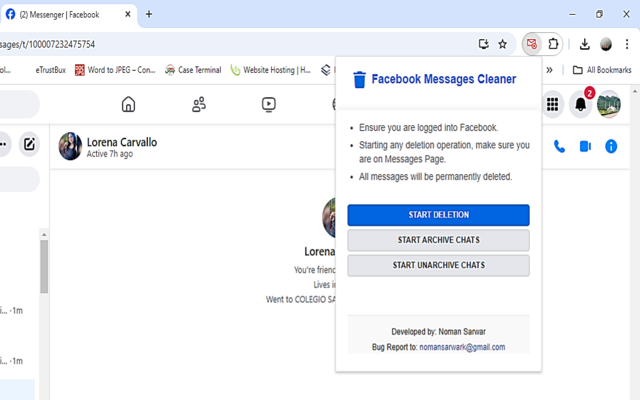 Delete Facebook Messages - 截图 5
