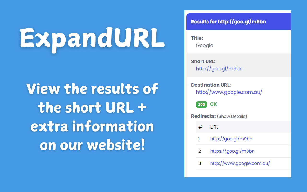 Expand URL - 截图 2