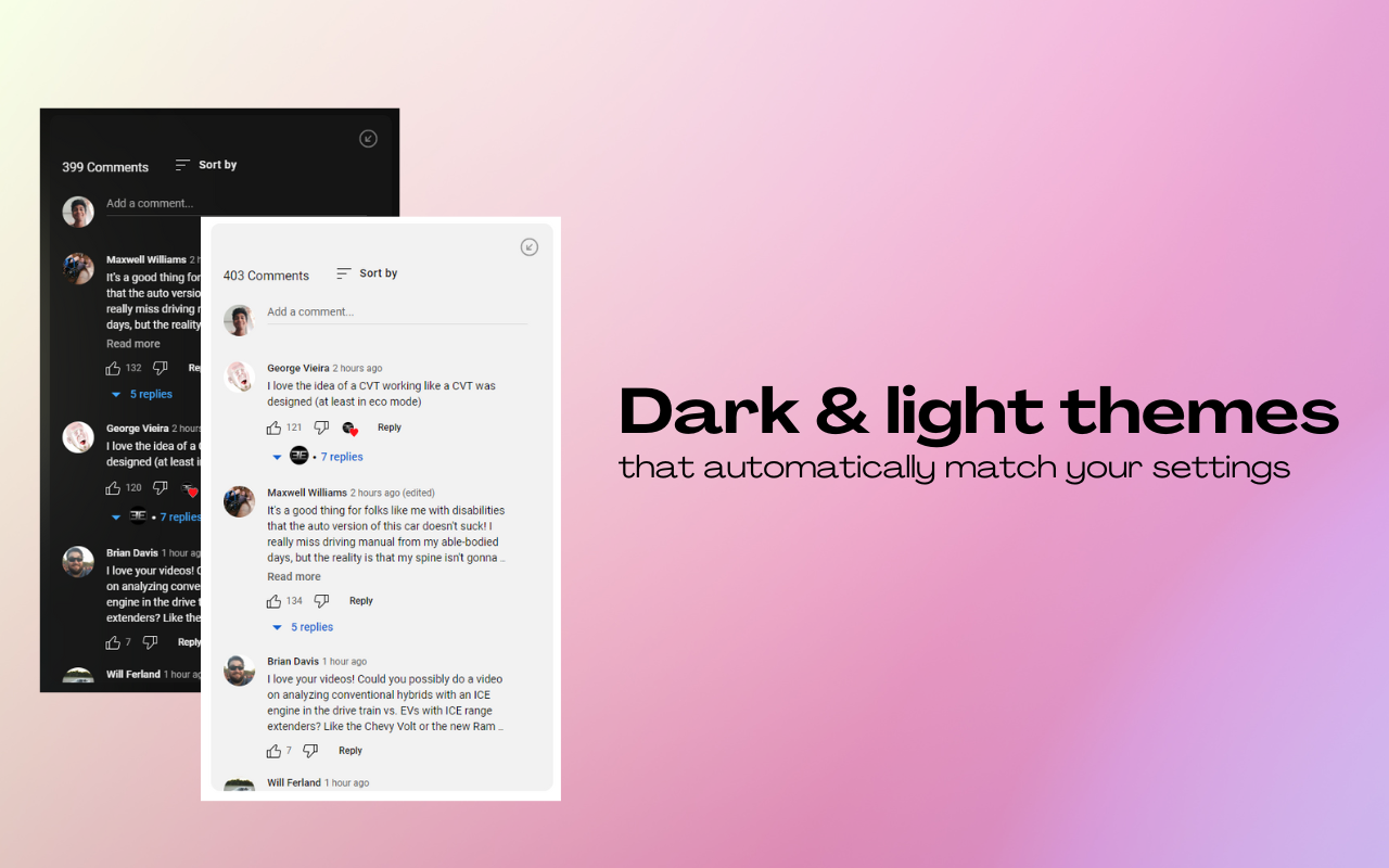 Sidesy: Your Comments Sidebar For YouTube - 截图 1