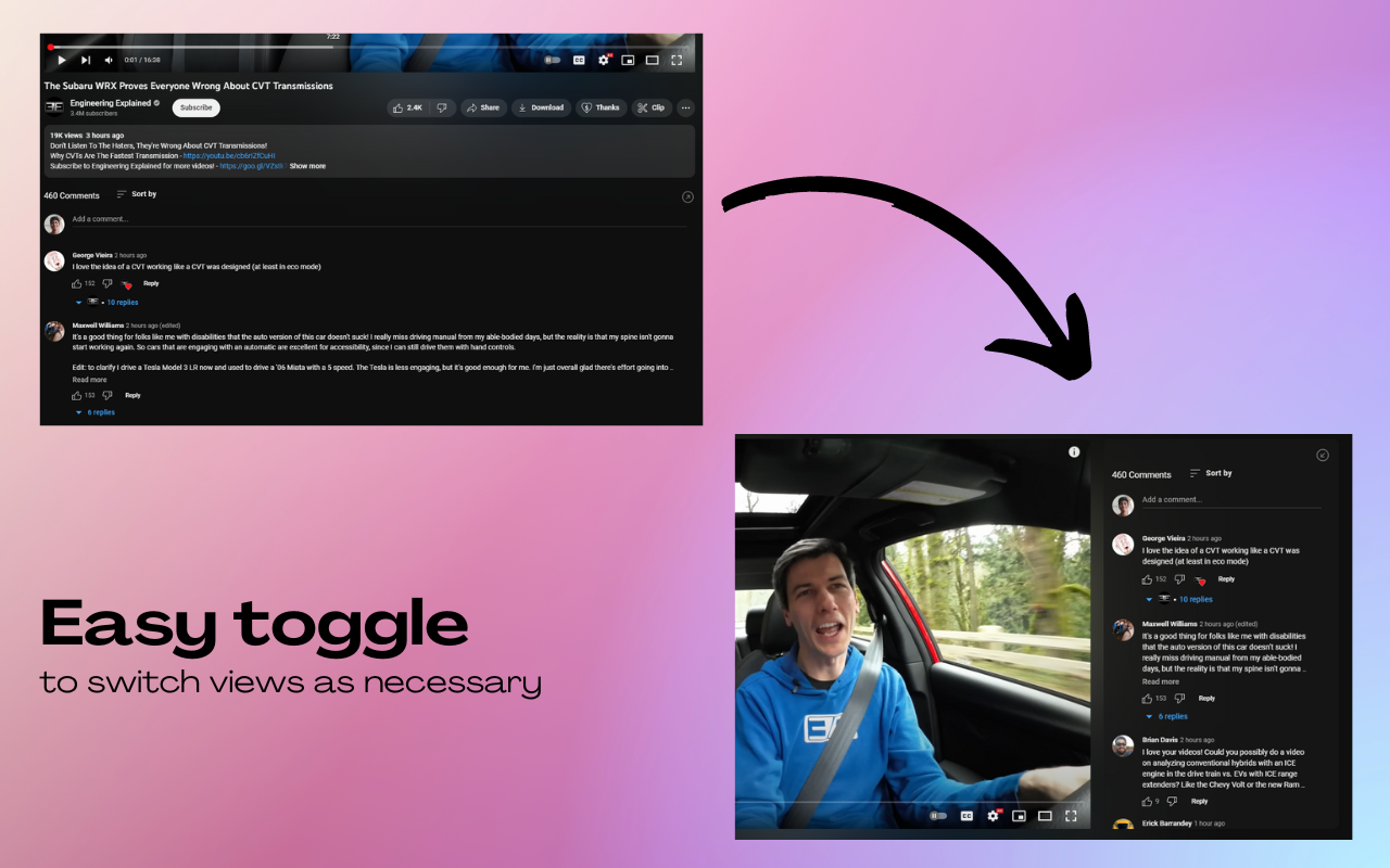 Sidesy: Your Comments Sidebar For YouTube - 截图 2