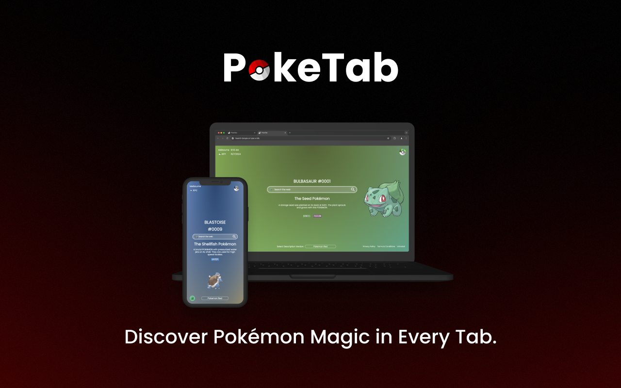 PokeTab | New Tab Pokémon Experience & Showdown Helper - 截图 3