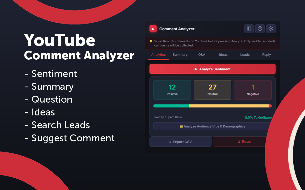 YouTube Comment Analyzer - 截图 4