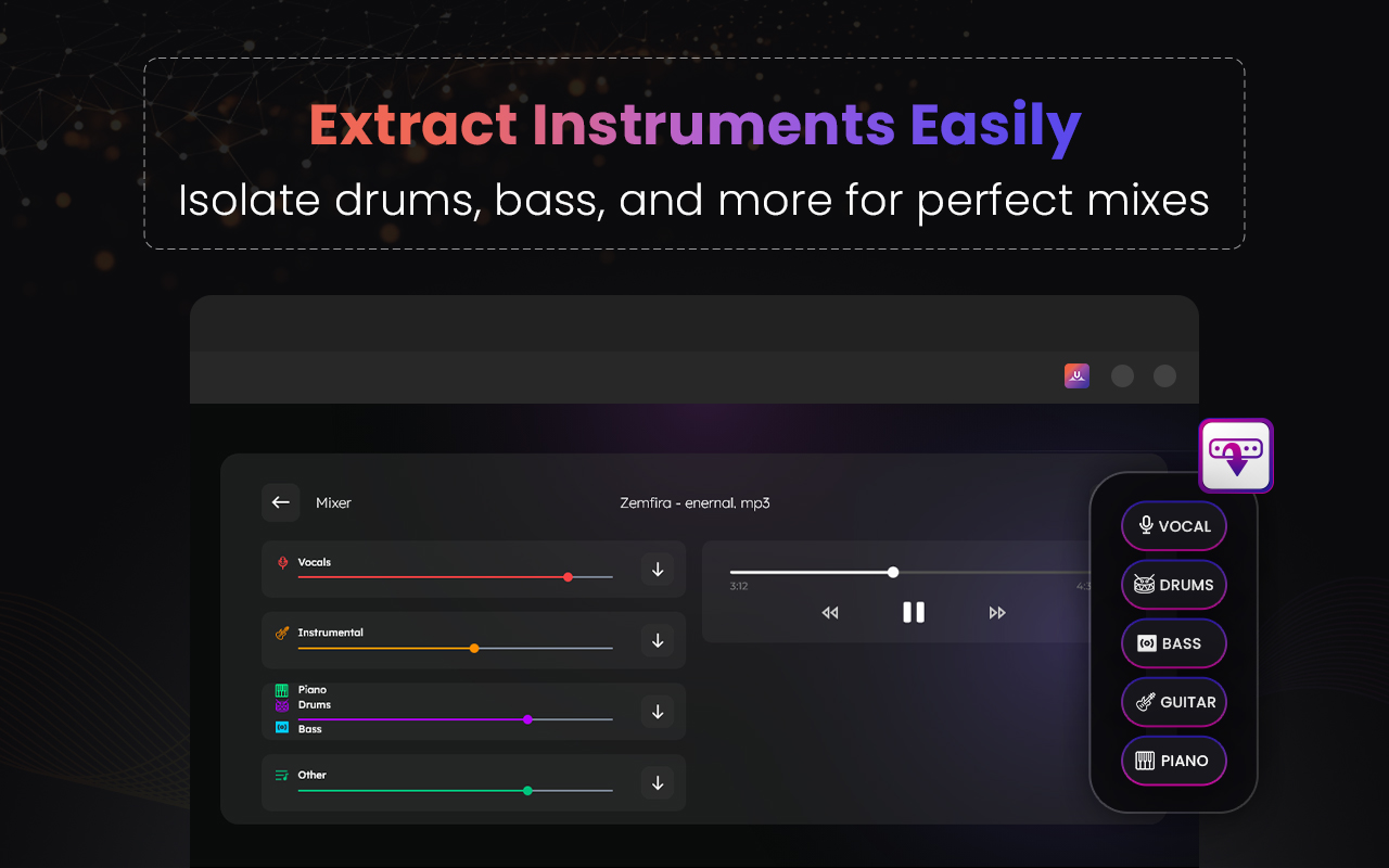 Vocal Remover, Music Separator - 截图 2