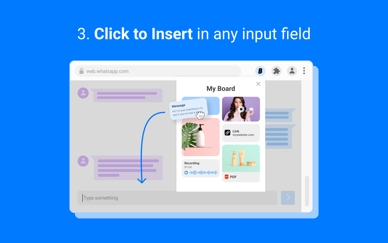 Boards: One-click Content Sharing on Web - 截图 1