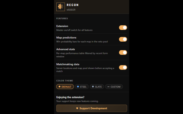 Recon - FACEIT CS2 Predictor - 截图 4