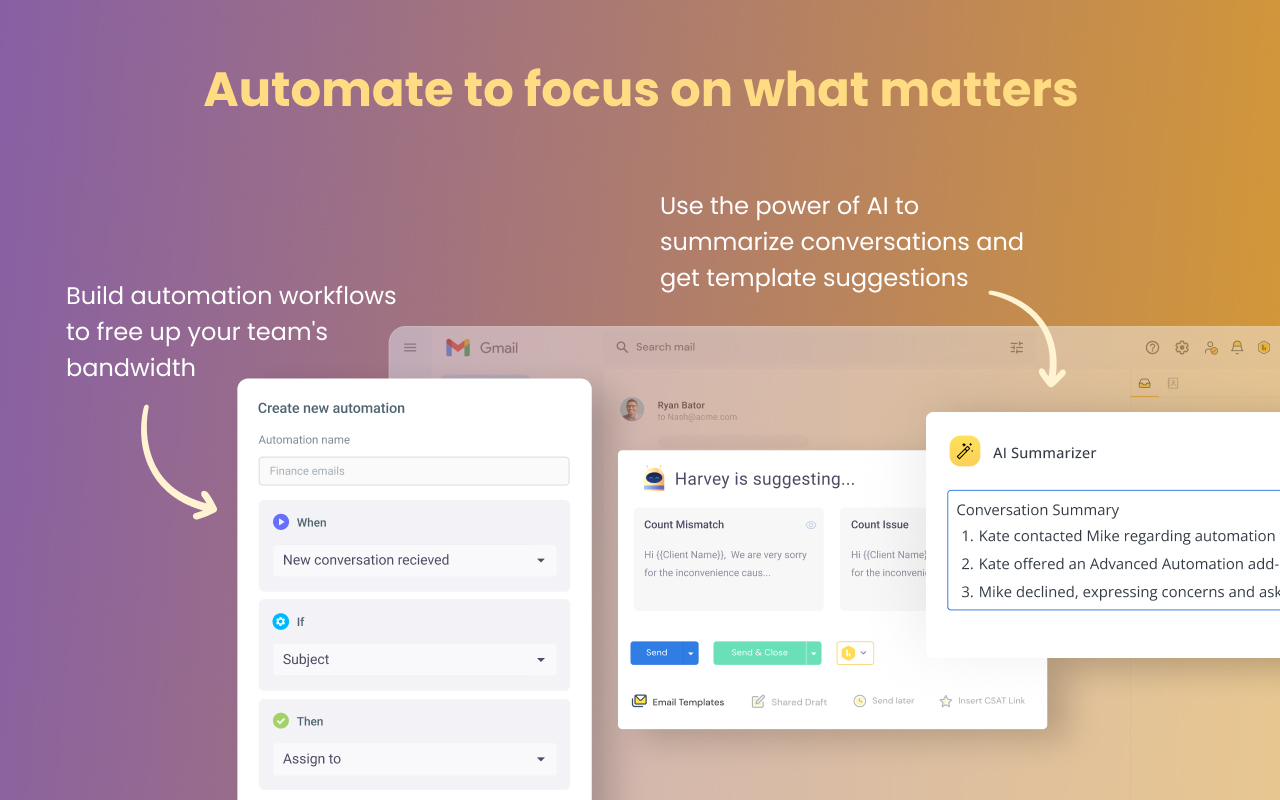 Hiver in Gmail: AI-powered customer service platform - 截图 2