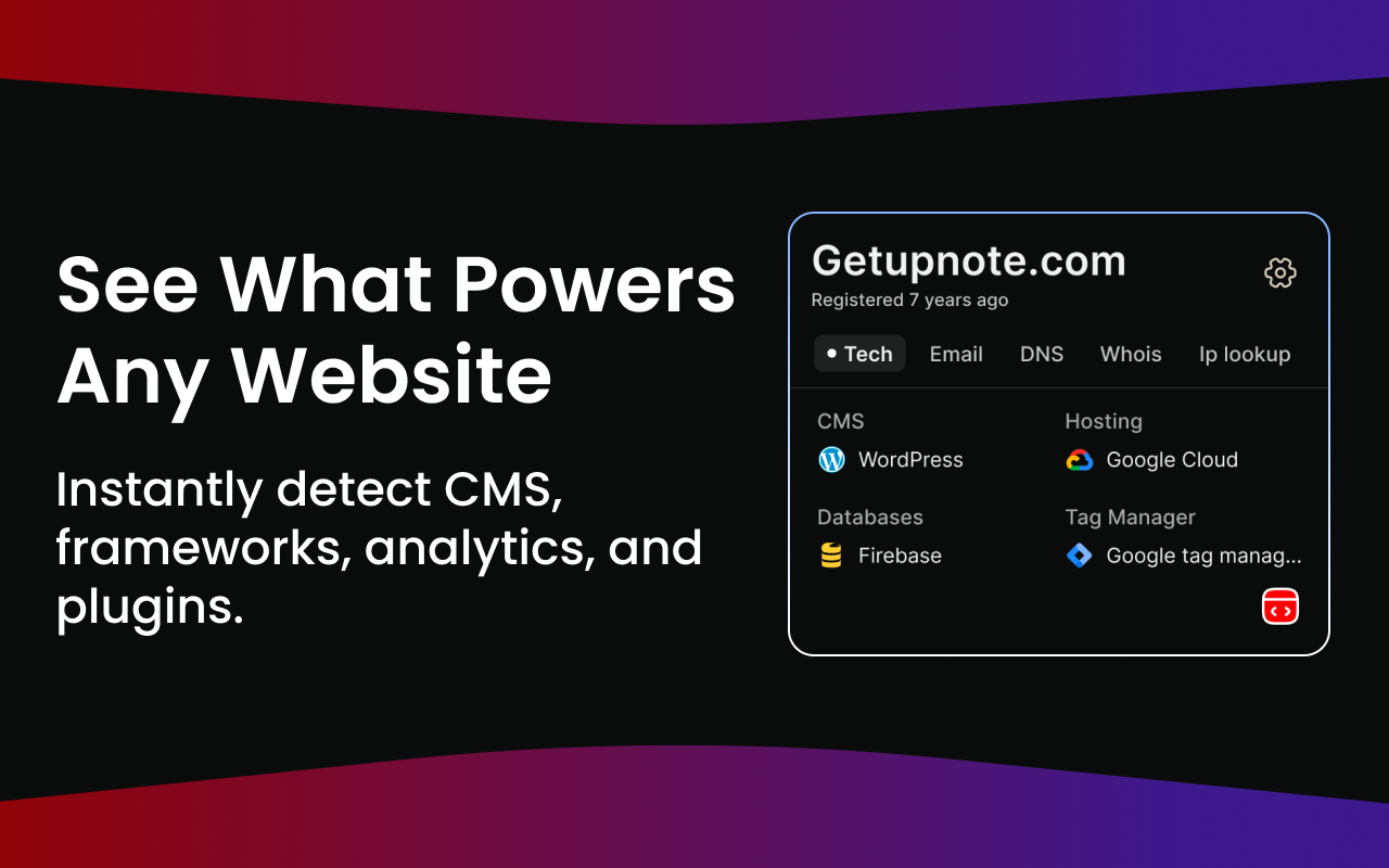 Lookup - 网站分析器 - 截图 4