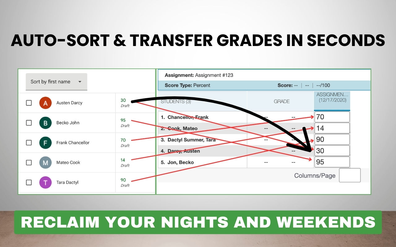 GradeTransferer - Transfer, Scale & Sort Grades | Save Time, Reduce Errors - 截图 2