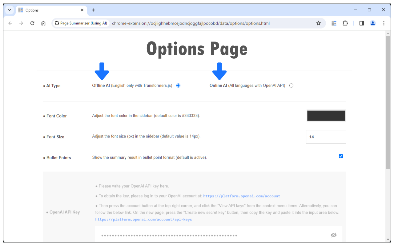 Page Summarizer (Using AI) - 截图 3
