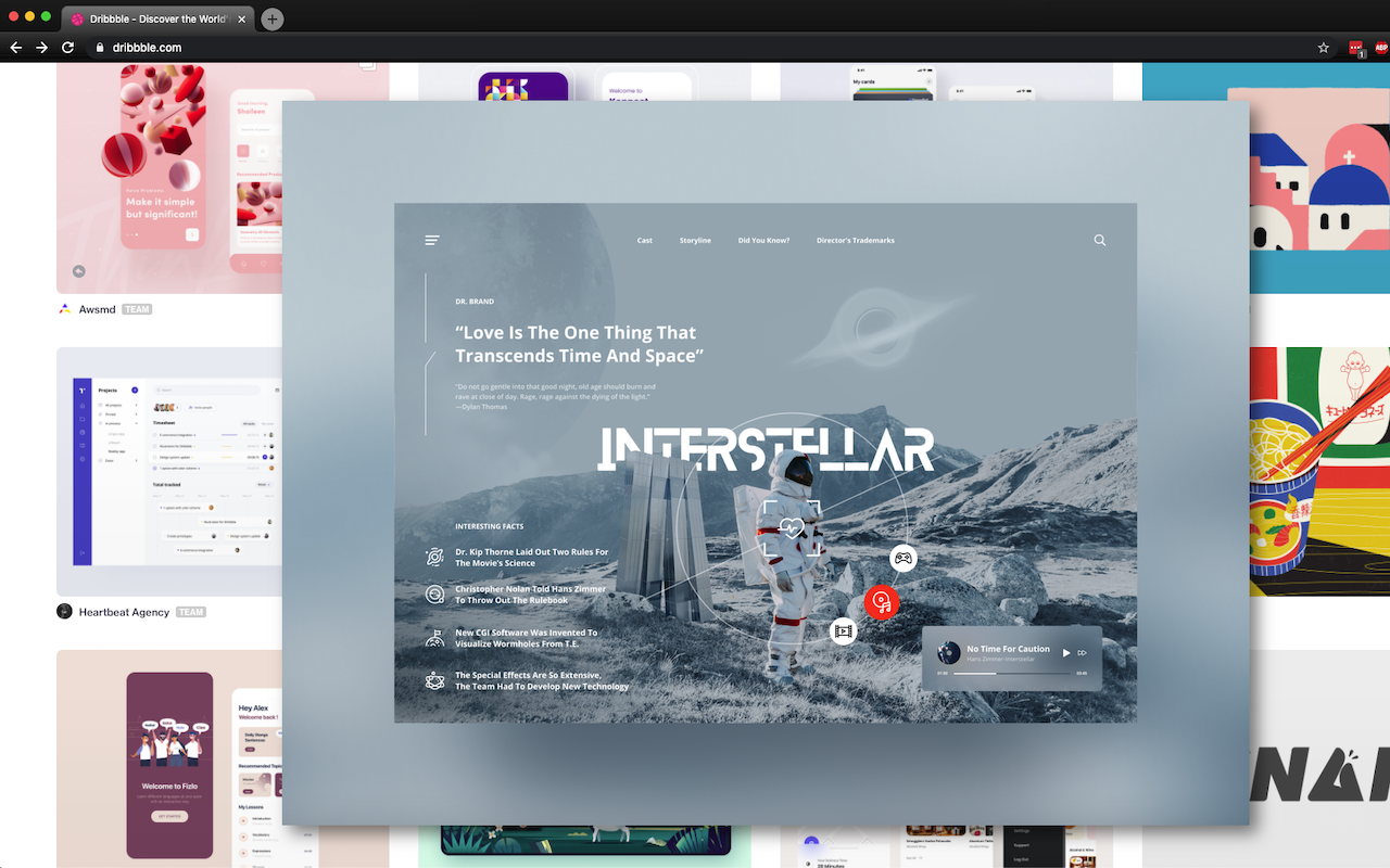 Dribbble shot hover preview - 截图 2