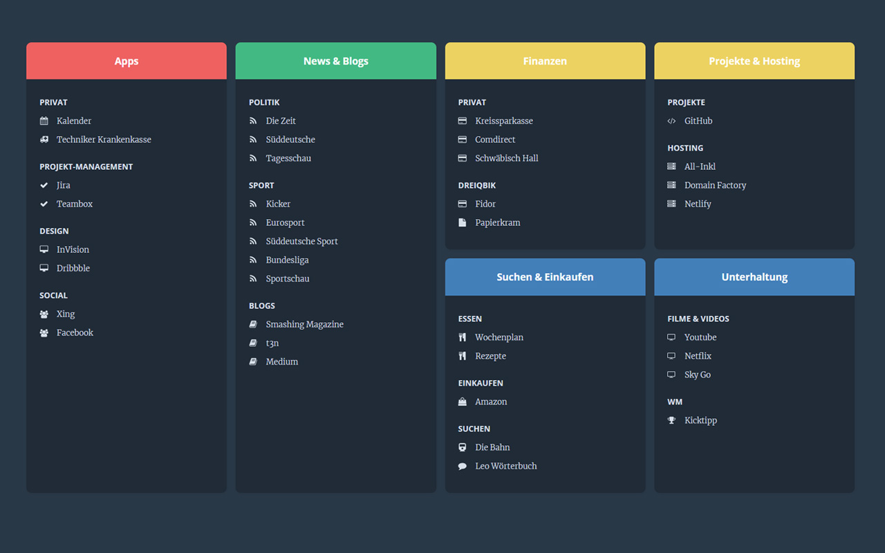 New Tab Link Collection - 截图 2
