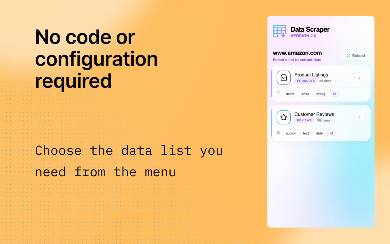 Data Scraper - AI Data Miner - 截图 1