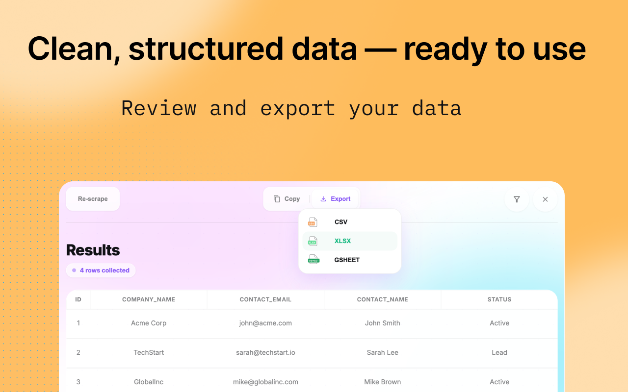 Data Scraper - AI Data Miner - 截图 3