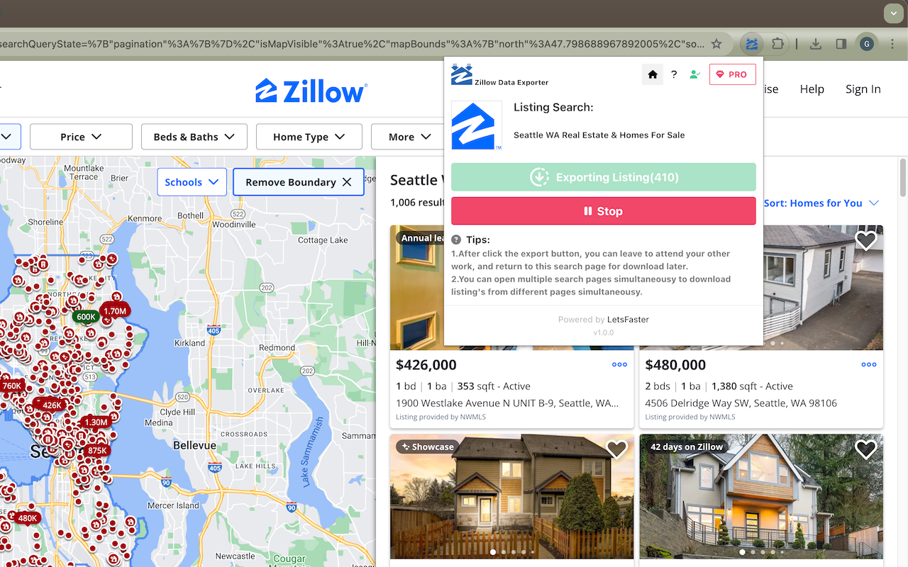 Zillow 数据导出器 - 截图 4