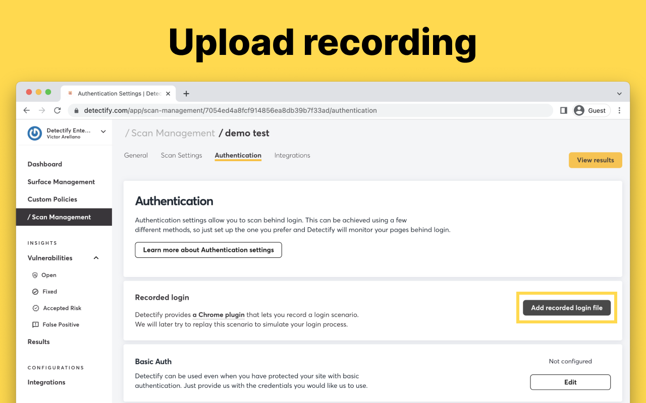 Detectify Recorder - 截图 1