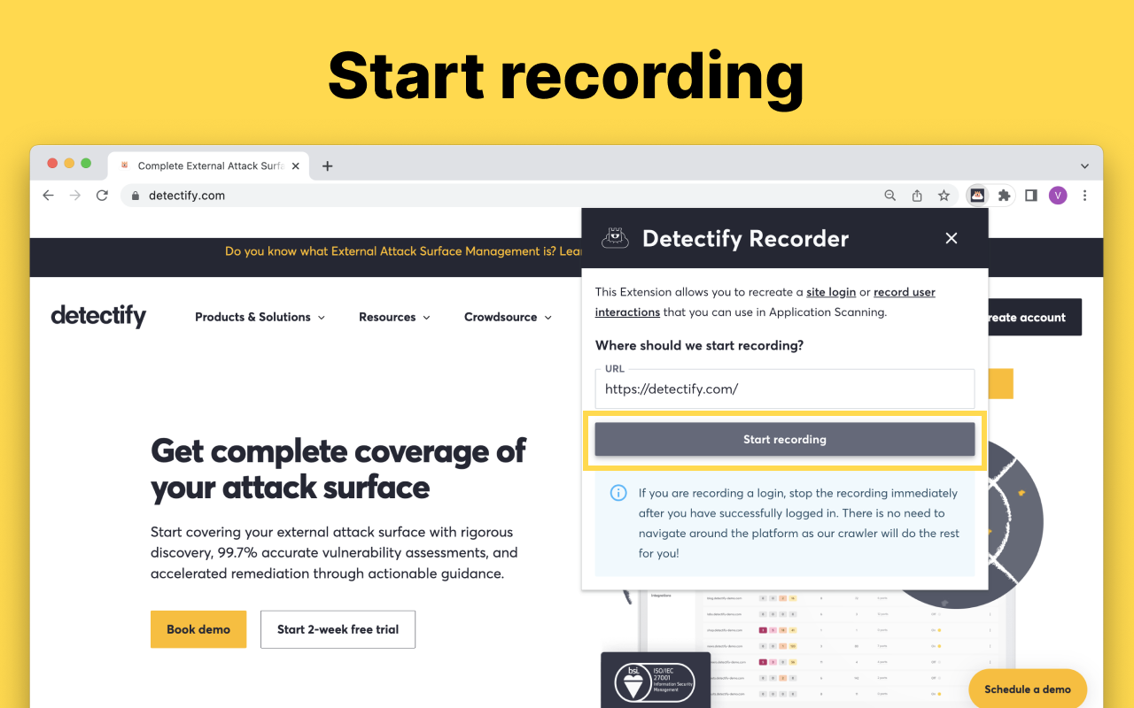 Detectify Recorder - 截图 2