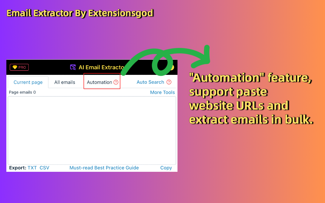 Email Extractor: 网页邮箱提取器 - 截图 1