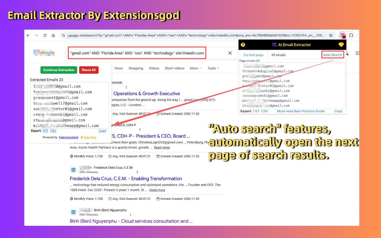 Email Extractor: 网页邮箱提取器 - 截图 2
