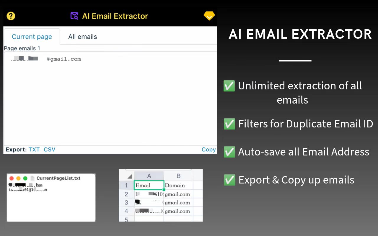Email Extractor: 网页邮箱提取器 - 截图 3