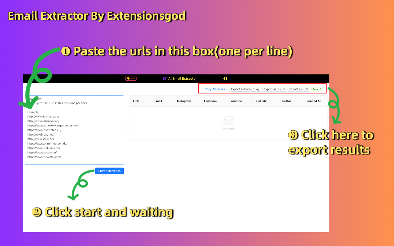 Email Extractor: 网页邮箱提取器 - 截图 4