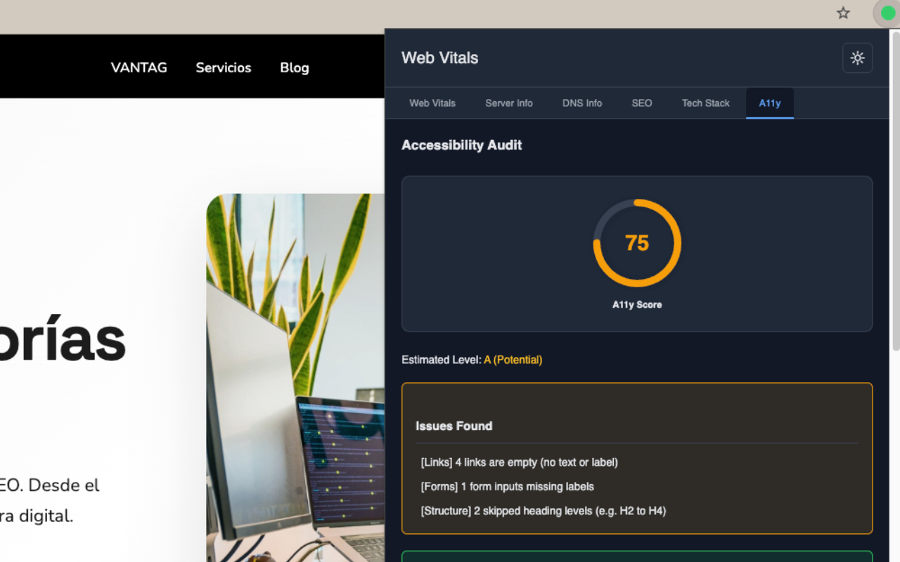 Web Vitals - 截图 4