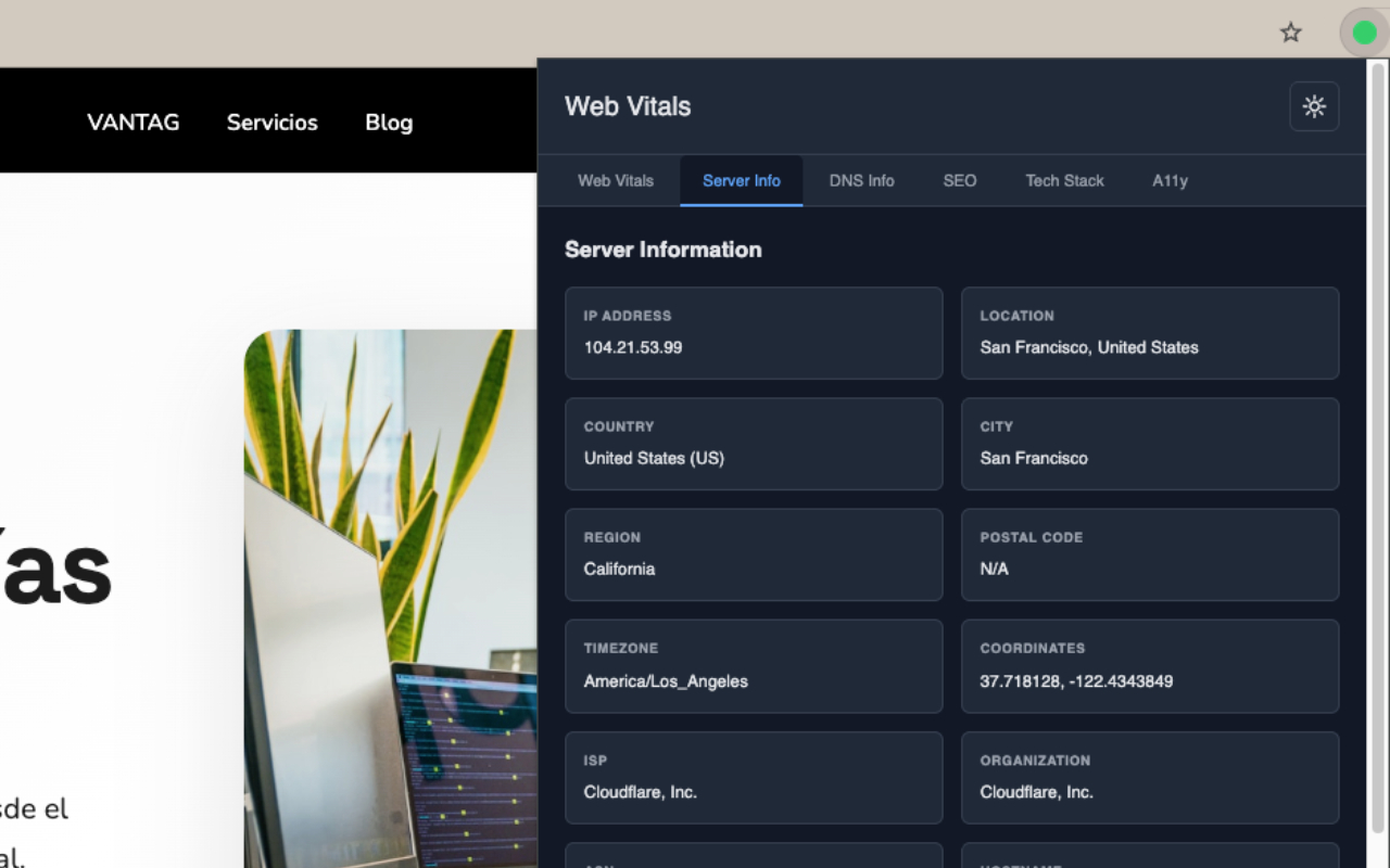 Web Vitals - 截图 5