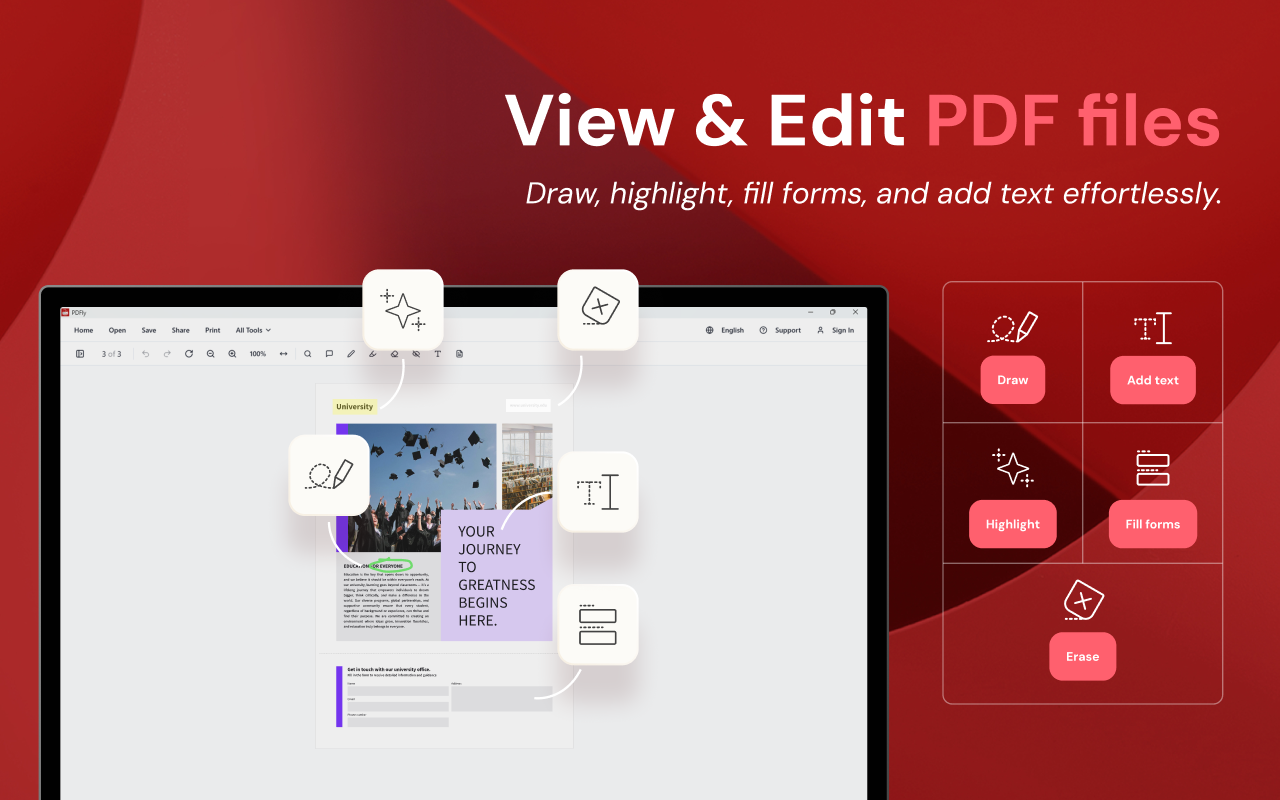 PDFly: Free PDF Editor — Edit, Convert, Merge & Sign - 截图 4