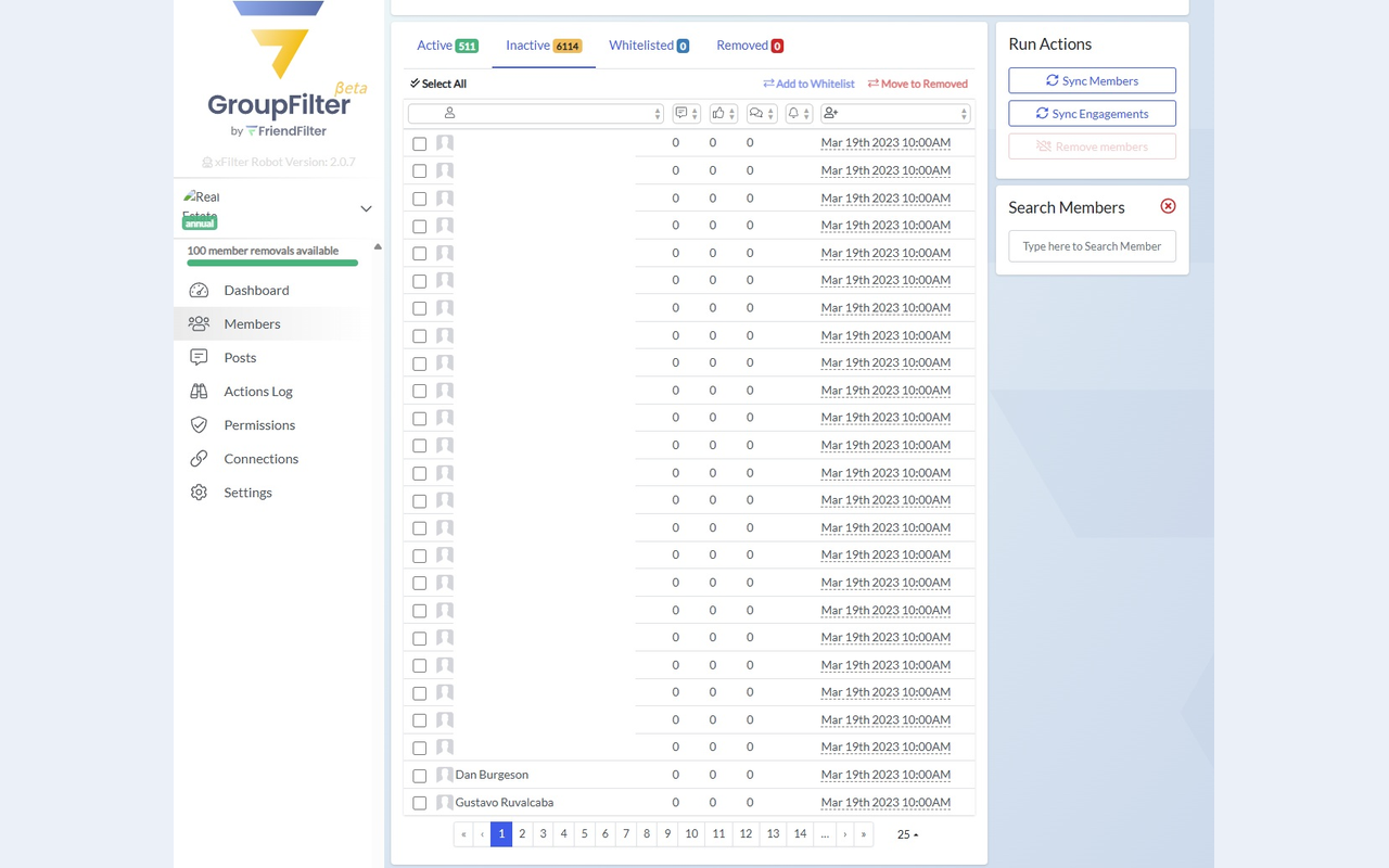 GroupFilter - Group Analytics & Member Management Tool - 截图 3