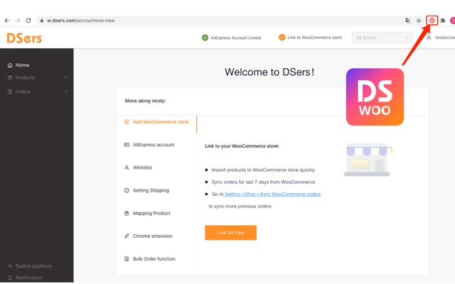 DSers - WooCommerce store connection helper - 截图 1