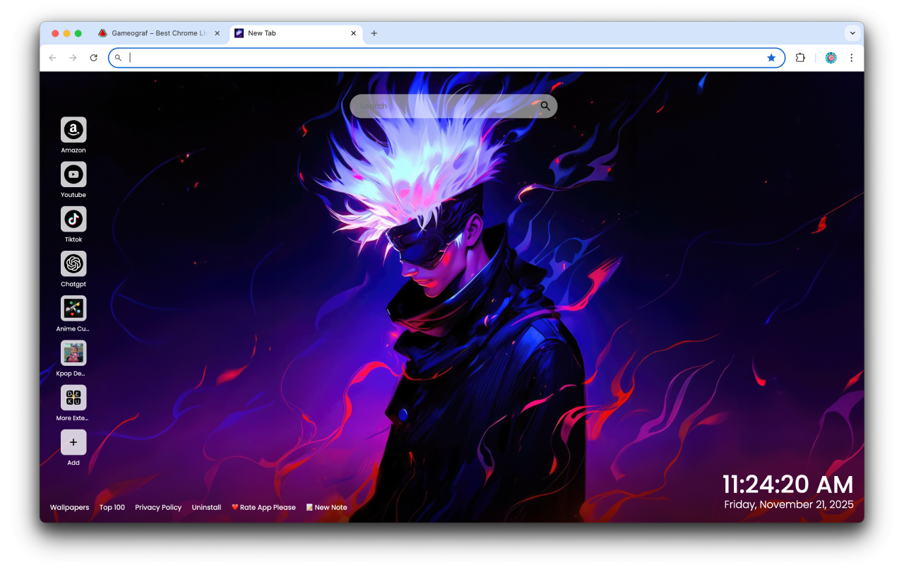 Satoru Gojo: Unleash the Power of Jujutsu! Gameograf - 截图 1