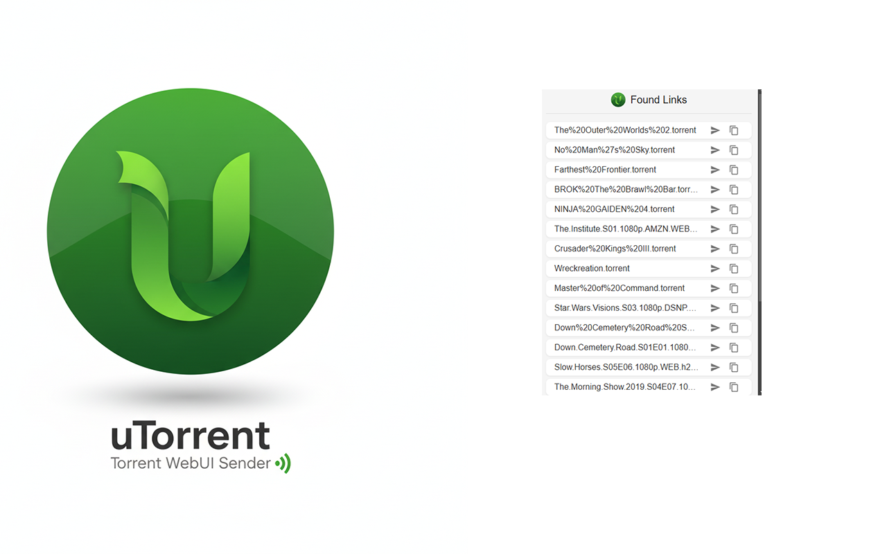 uTorrent | Torrent UI Sender - 截图 2