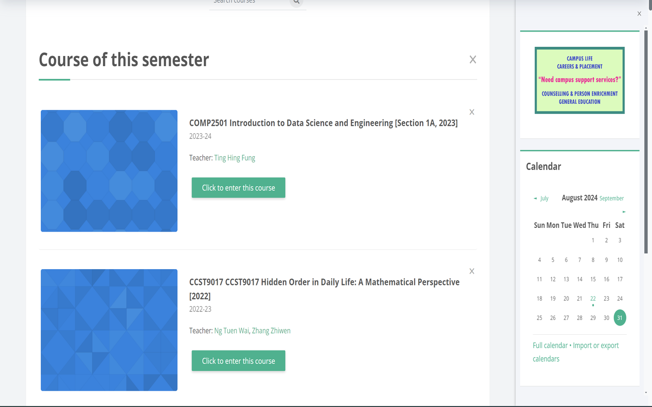 HKU Moodle Helper - 截图 1