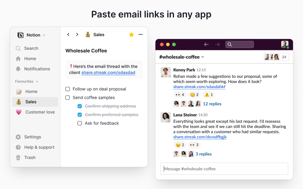 Streak Email Sharing for Gmail - 截图 2