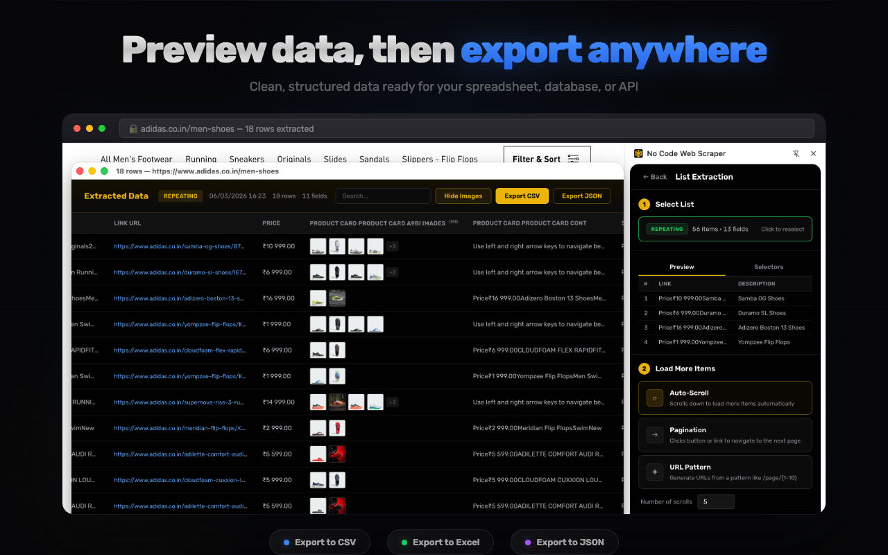 No Code Web Scraper: Free Web Scraper, Extract Any Site to Excel - 截图 2