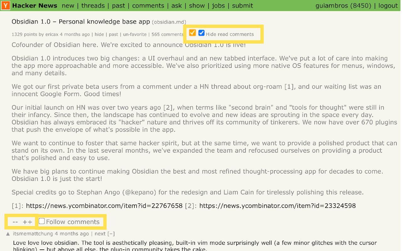 Hacker News: Mark All Read - 截图 2