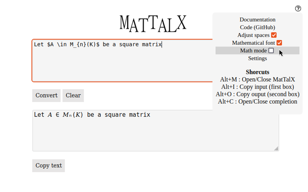 MatTalX - Write math symbols - 截图 3