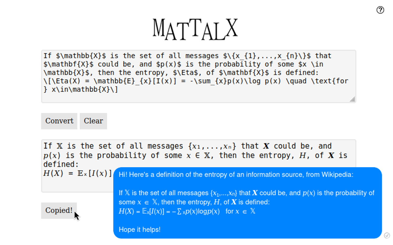 MatTalX - Write math symbols - 截图 4