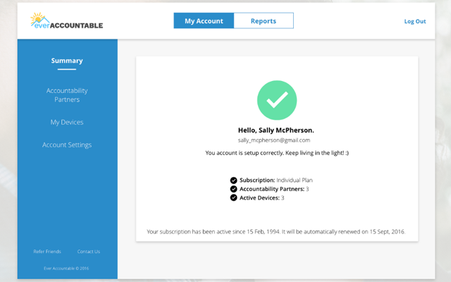 Ever Accountable For Chrome - 截图 3