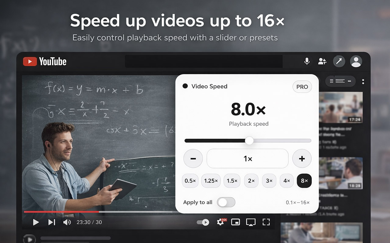 Video Speed Controller – Speed Up & Slow Down Videos - 截图 1