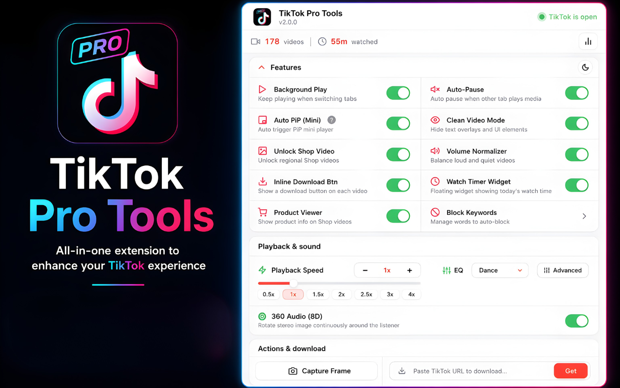 TikTok Pro Tools - 截图 2