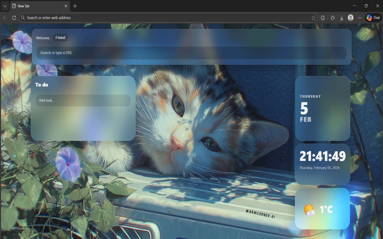 GNTD: Glass New Tab Dashboard - 截图 2