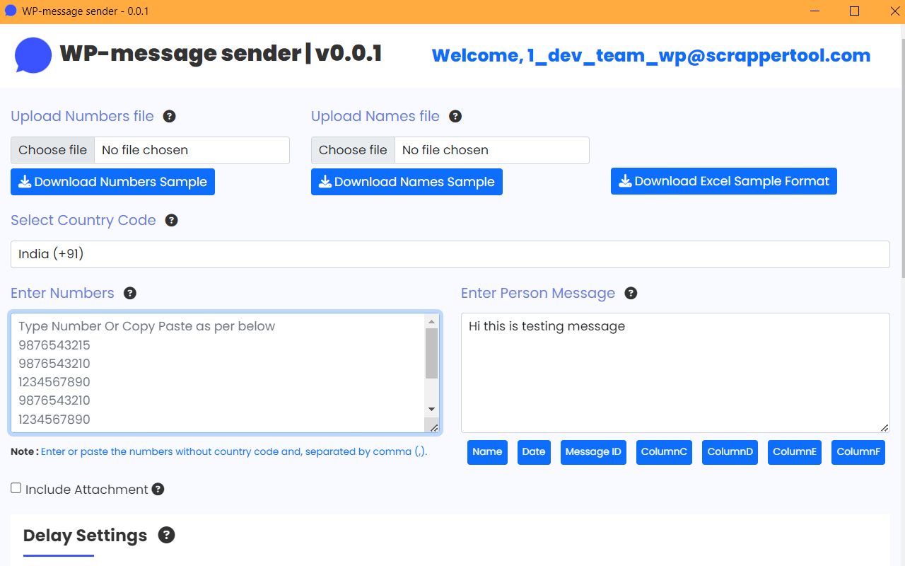 WP Message Sender – Send Bulk WhatsApp Messages Without Saving Number - 截图 2