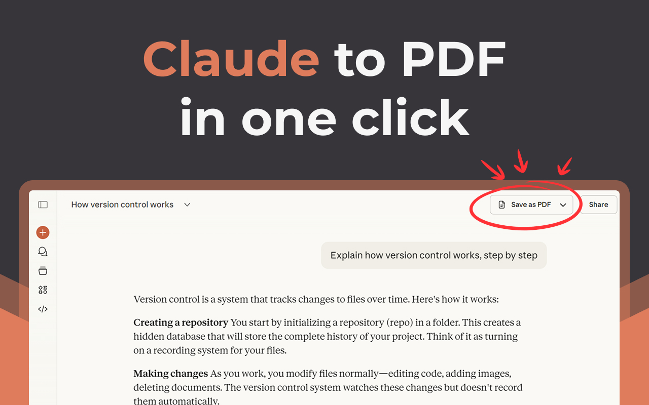 Claude to PDF - 截图 1